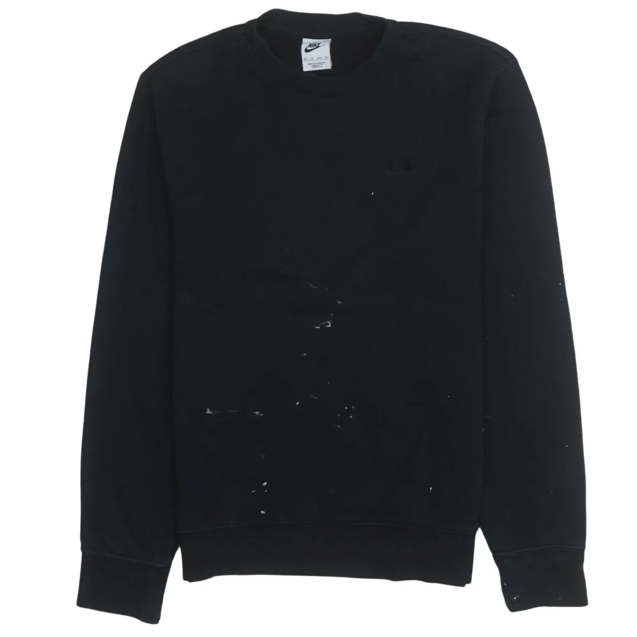 Nike 90's Swoosh Crew Neck Sweatshirt XSmall Black sold by Vintage Club