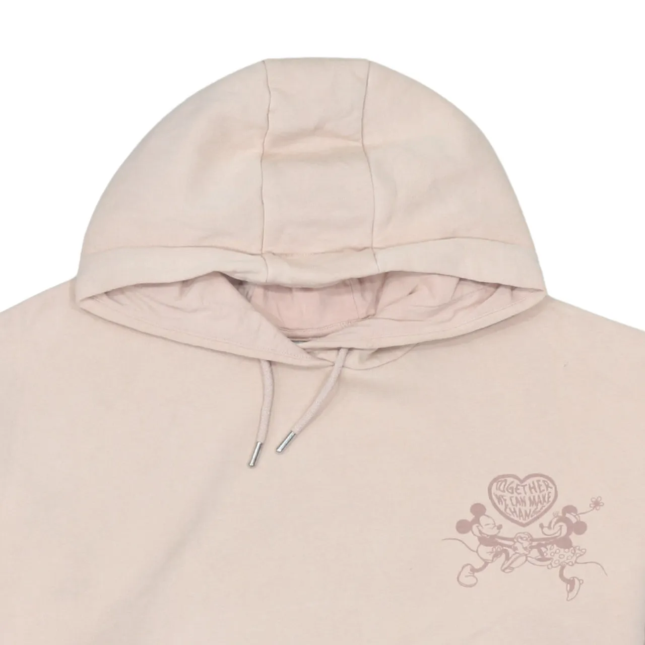 Disney 90's Mickey & Minnie Mouse Pullover Hoodie XSmall Pink sold by Vintage Club product image thumbnail 3