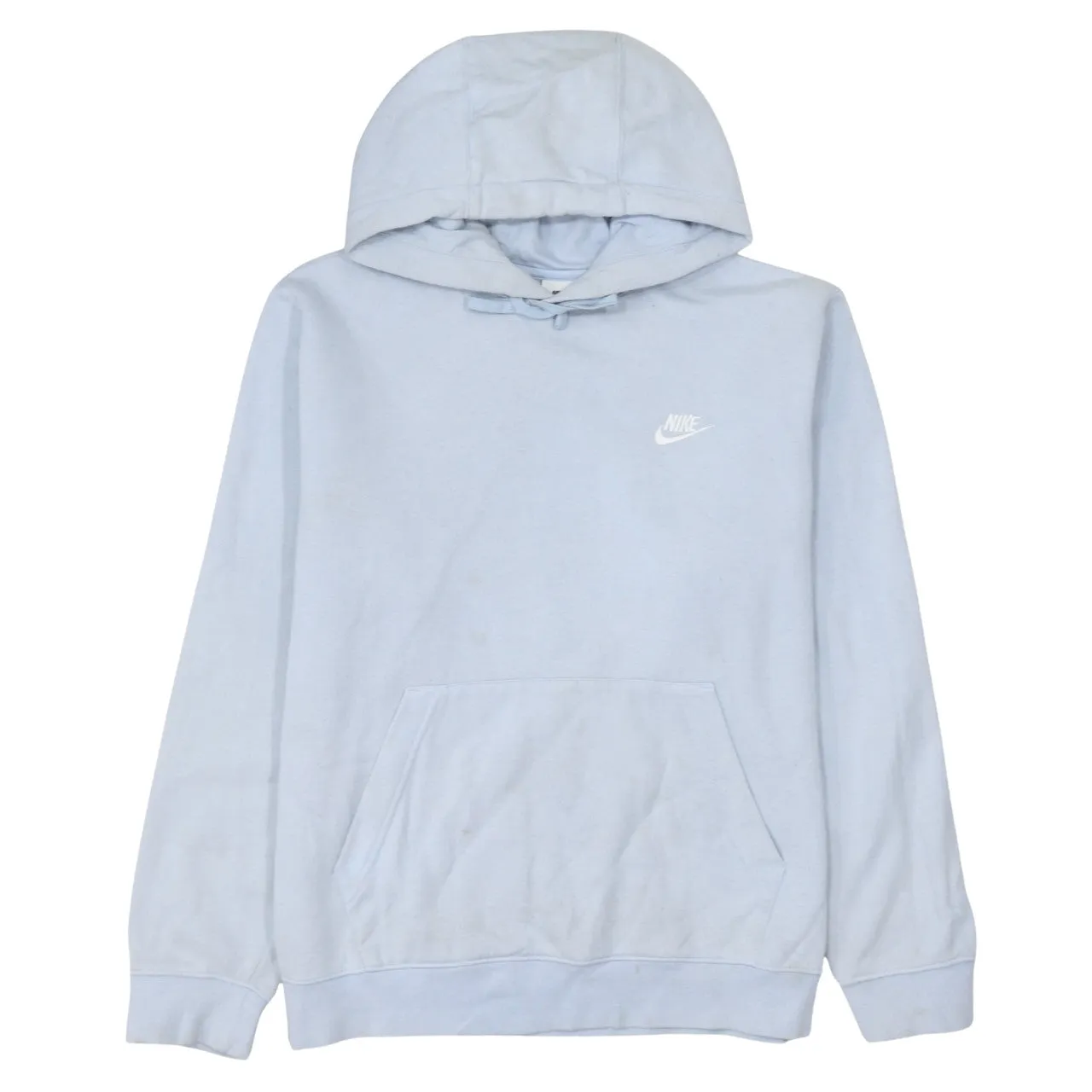 Nike 90's Swoosh Pullover Hoodie Medium Blue sold by Vintage Club