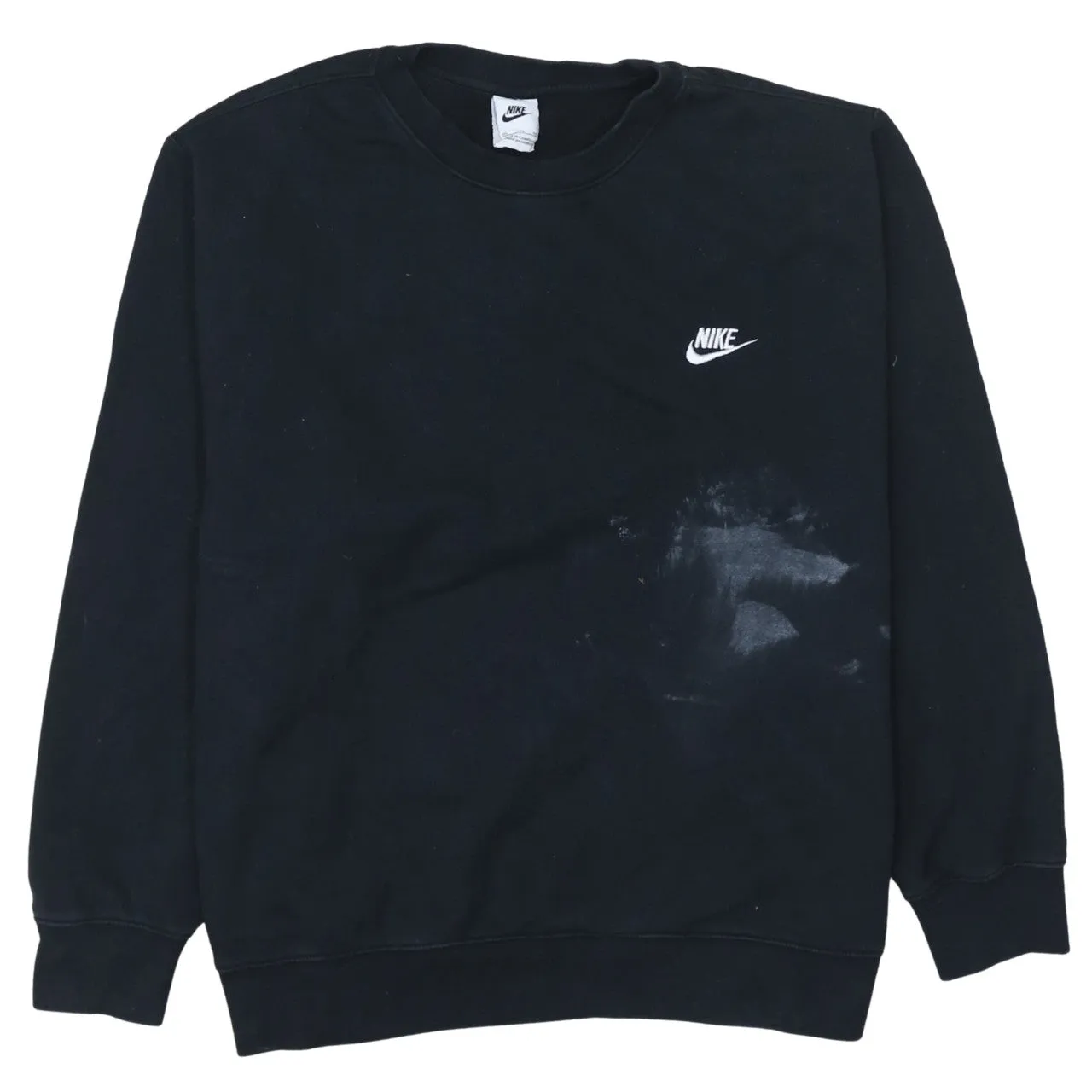 Nike 90's Swoosh Crew Neck Sweatshirt XXLarge (2XL) Black sold by Vintage Club