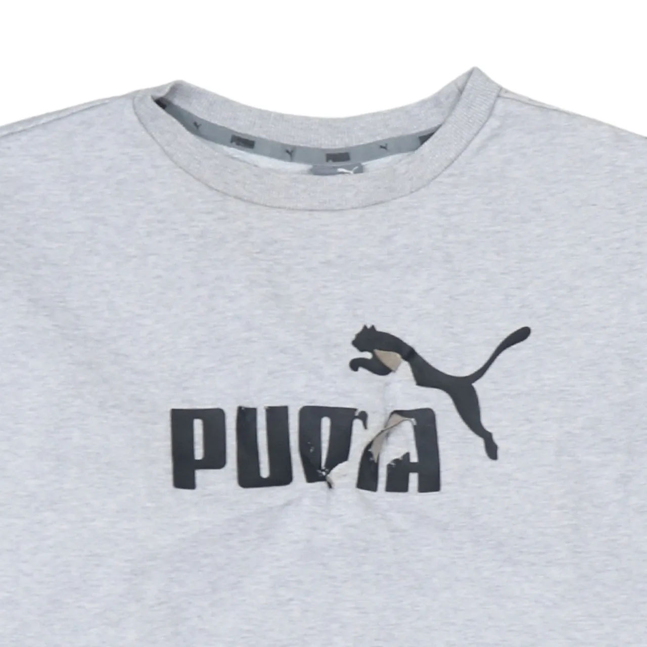 Puma 90's Spellout Crew Neck Sweatshirt Medium Grey sold by Vintage Club product image thumbnail 3