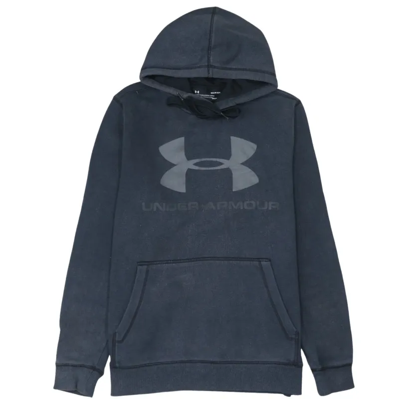 Under Armour 90's Spellout Pullover Hoodie Small Black sold by Vintage Club