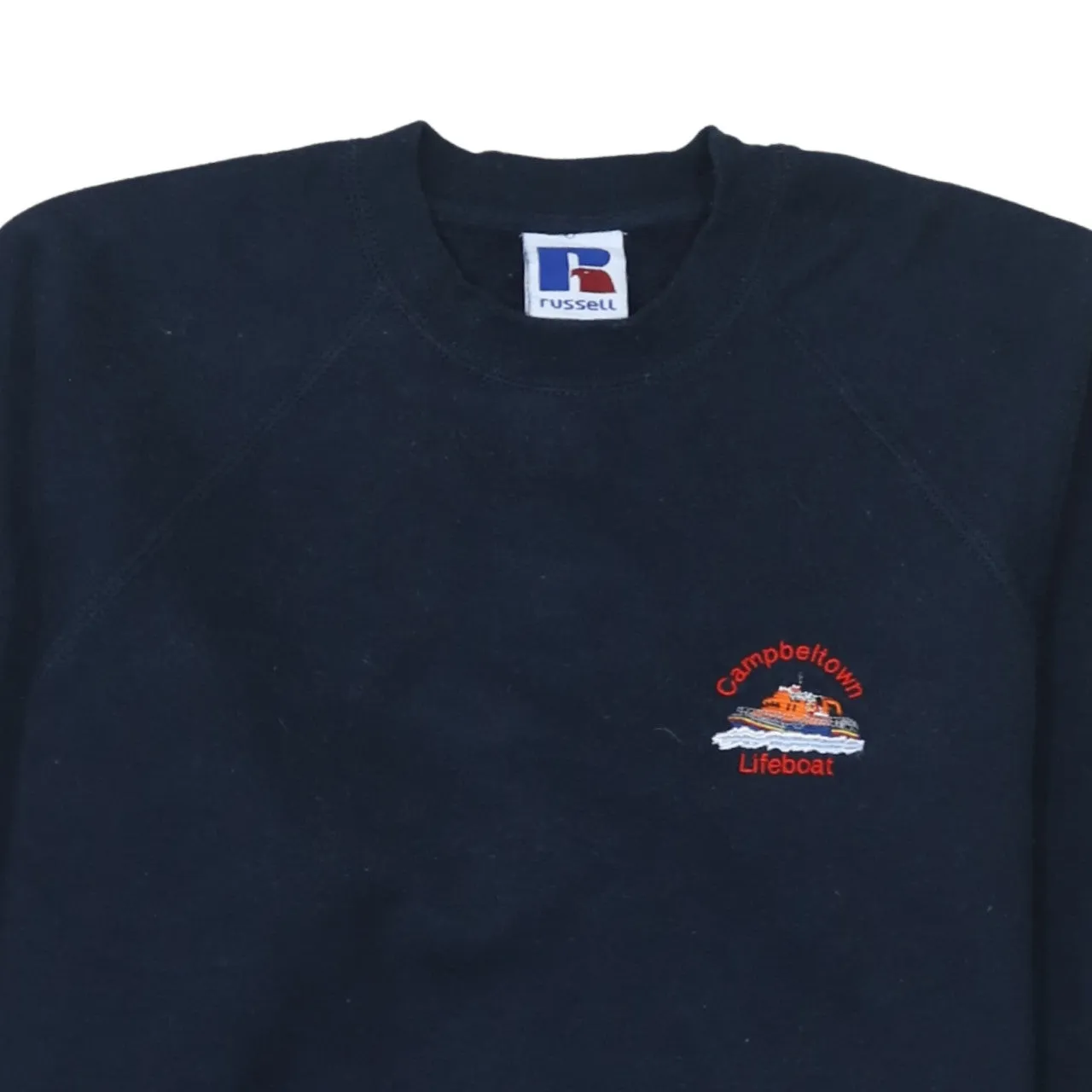 Russell Athletic 90's Lightweight Crew Neck Sweatshirt Medium Navy Blue sold by Vintage Club product image thumbnail 3