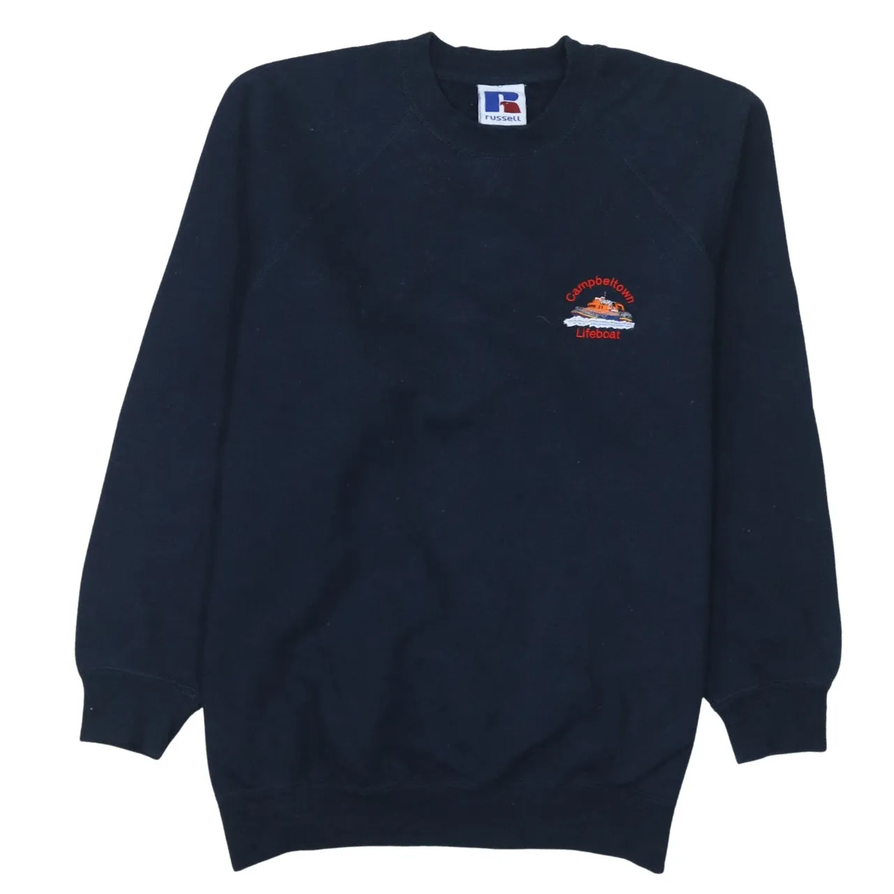 Russell Athletic 90's Lightweight Crew Neck Sweatshirt Medium Navy Blue sold by Vintage Club
