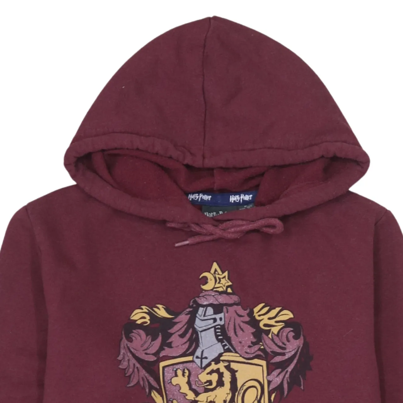 Harry Potter 90's Drawstring Pockets Pullover Hoodie Medium Burgundy Red sold by Vintage Club product image thumbnail 3