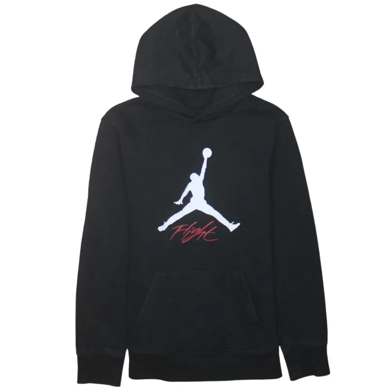 Jordan 90's Spellout Pullover Hoodie Large Black sold by Vintage Club