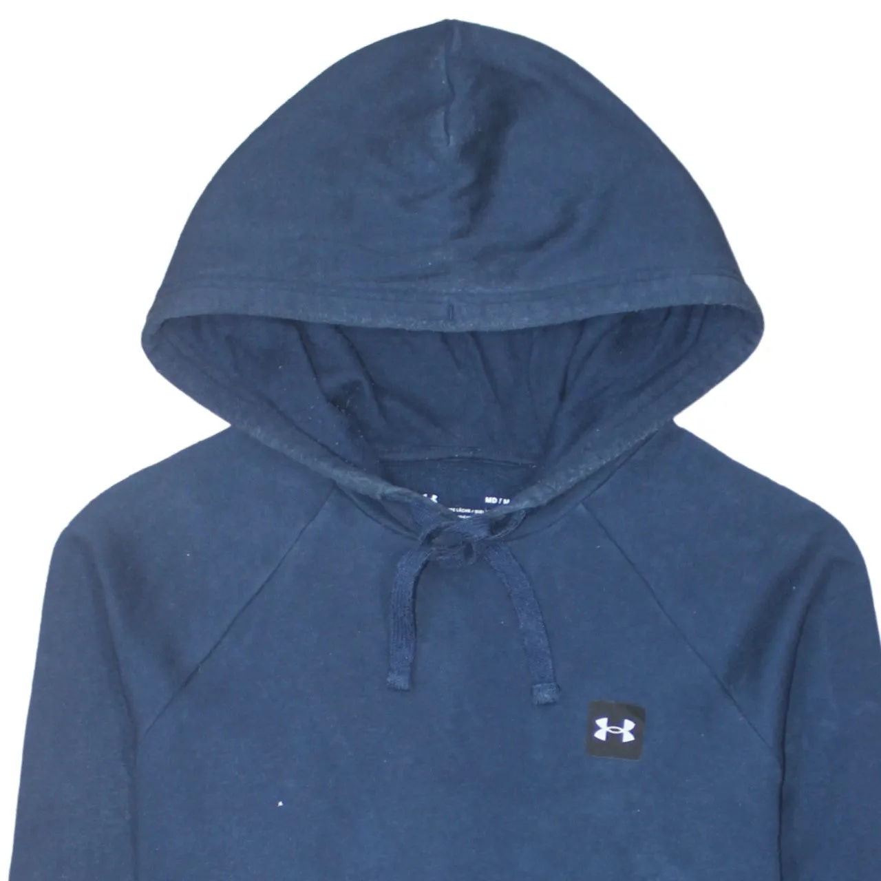 Under Armour 90's Drawstring Pockets Pullover Hoodie Medium Navy Blue sold by Vintage Club product image thumbnail 3
