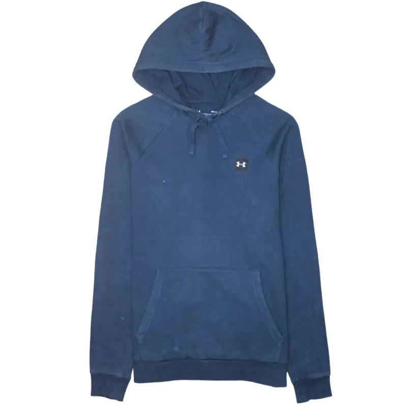 Under Armour 90's Drawstring Pockets Pullover Hoodie Medium Navy Blue sold by Vintage Club