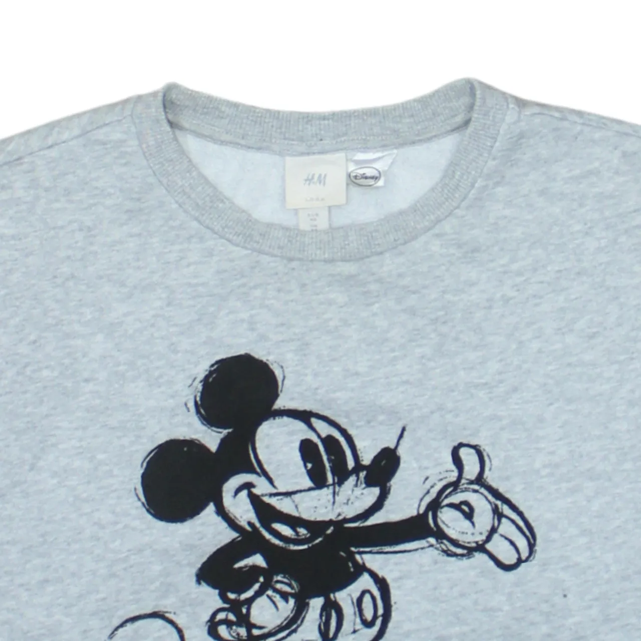 Disney 90's Mickey Mouse Crew Neck Sweatshirt Large Grey sold by Vintage Club product image thumbnail 3