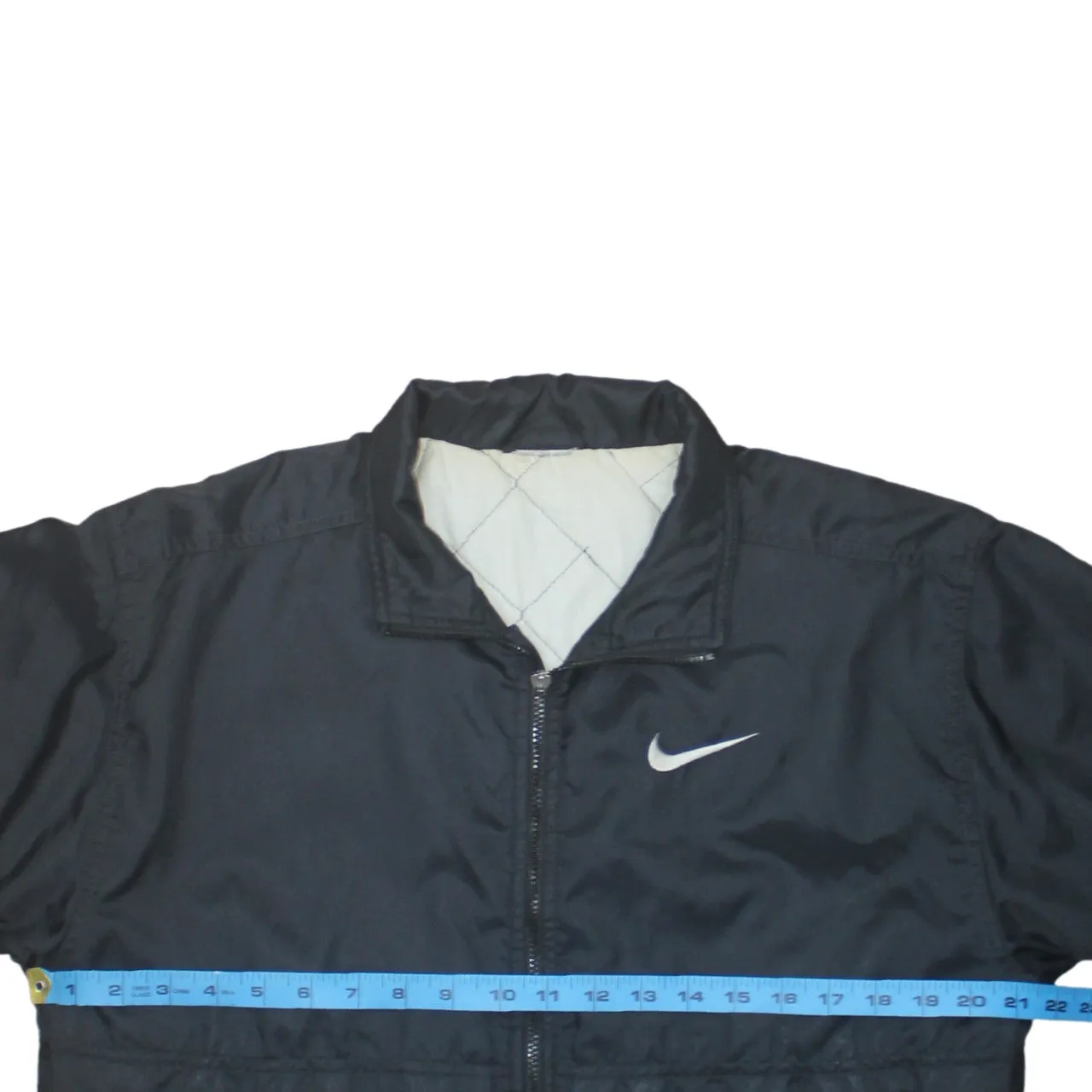 Nike 90's Swoosh Full Zip Up Windbreaker Medium Black sold by Vintage Club product image thumbnail 5