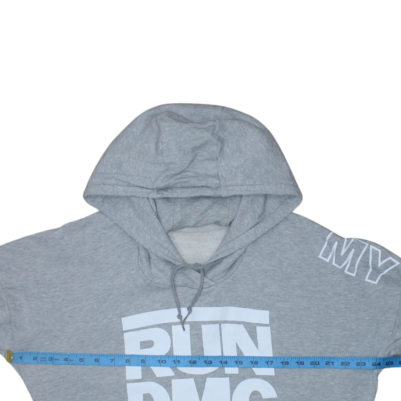 Adidas 90's Drawstring Pockets Pullover Hoodie XSmall Grey sold by Vintage Club product image thumbnail 5