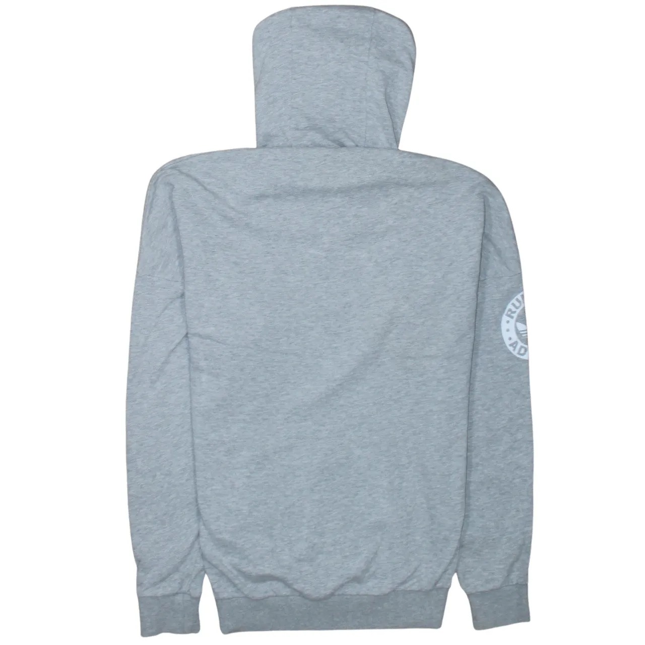 Adidas 90's Drawstring Pockets Pullover Hoodie XSmall Grey sold by Vintage Club product image thumbnail 2