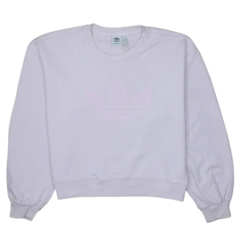 Adidas 90's Spellout Crew Neck Sweatshirt XSmall Purple sold by Vintage Club
