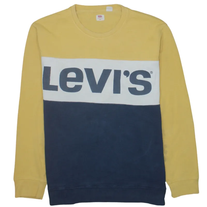 Levi's 90's Spellout Crew Neck Sweatshirt XXLarge (2XL) White sold by Vintage Club