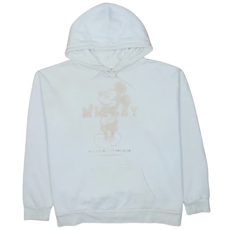 Disney 90's Mickey Mouse Pullover Hoodie XLarge White sold by Vintage Club
