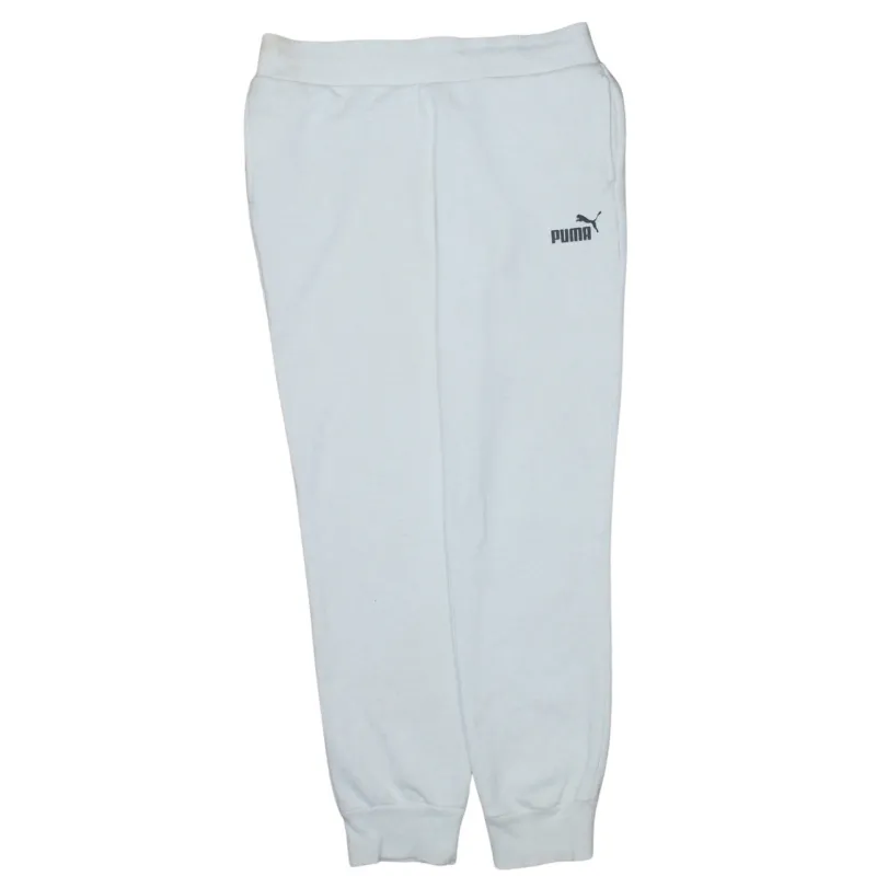 Puma 90's Rib Cuff Casual Joggers / Sweatpants Medium White made by Puma