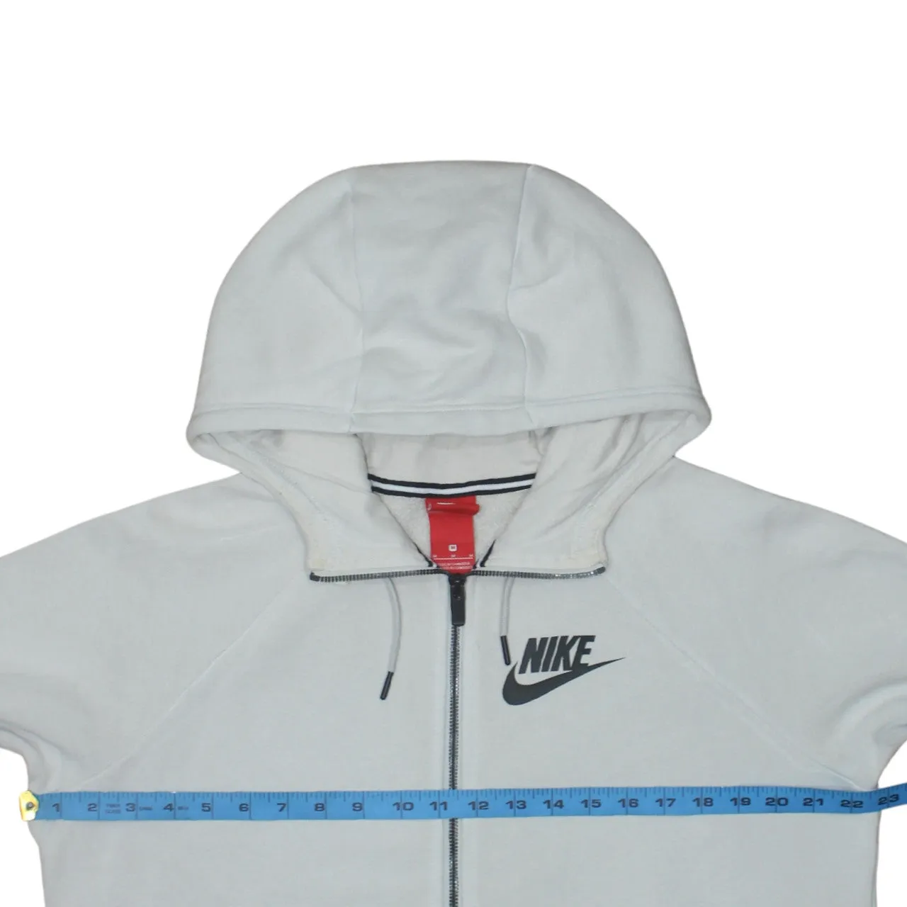 Nike 90's Swoosh Full Zip Up Hoodie Medium Grey sold by Vintage Club product image thumbnail 5