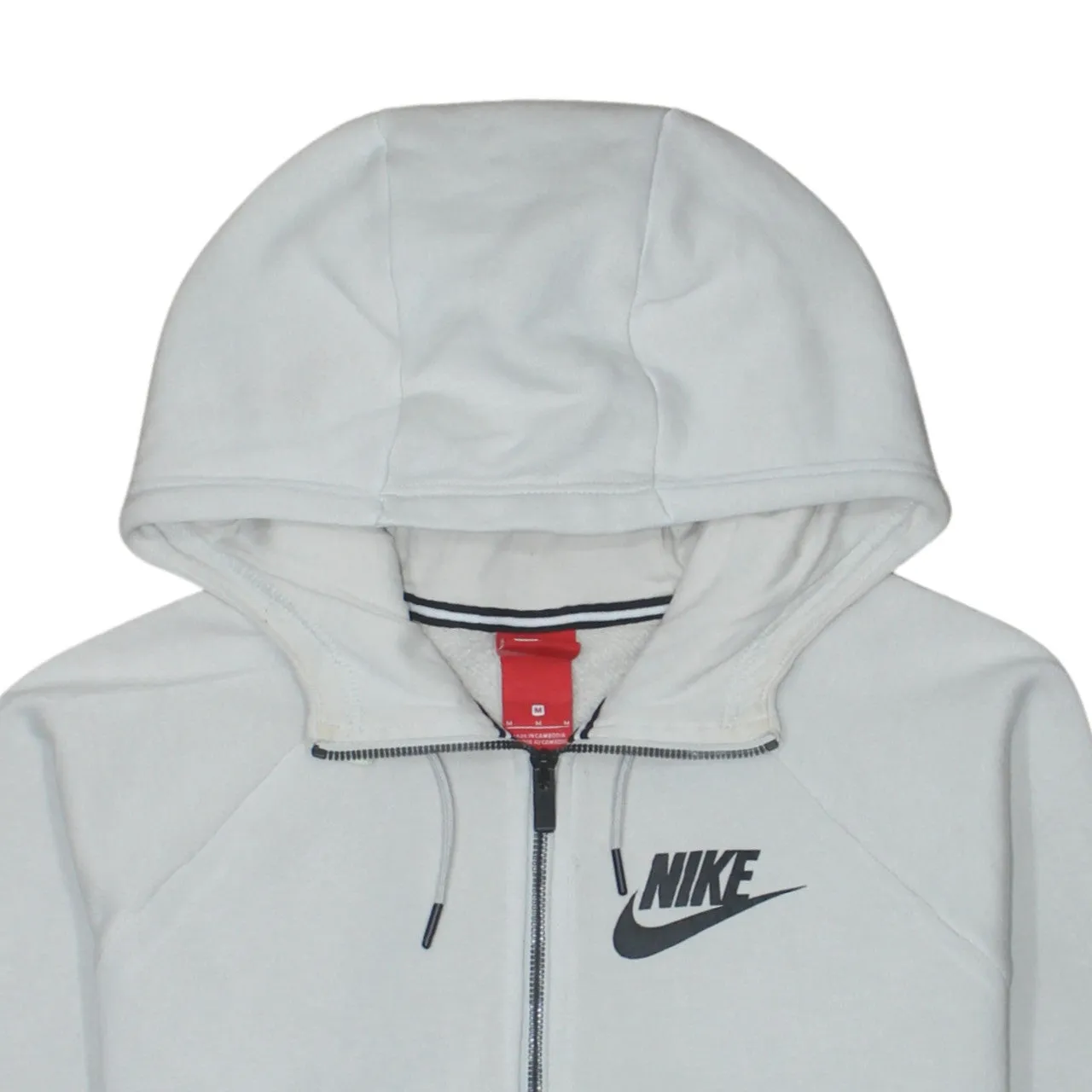 Nike 90's Swoosh Full Zip Up Hoodie Medium Grey sold by Vintage Club product image thumbnail 3