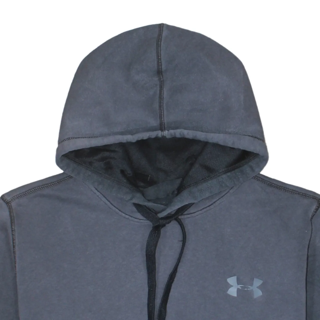 Under Armour 90's Drawstring Pockets Pullover Hoodie Medium Grey sold by Vintage Club product image thumbnail 3
