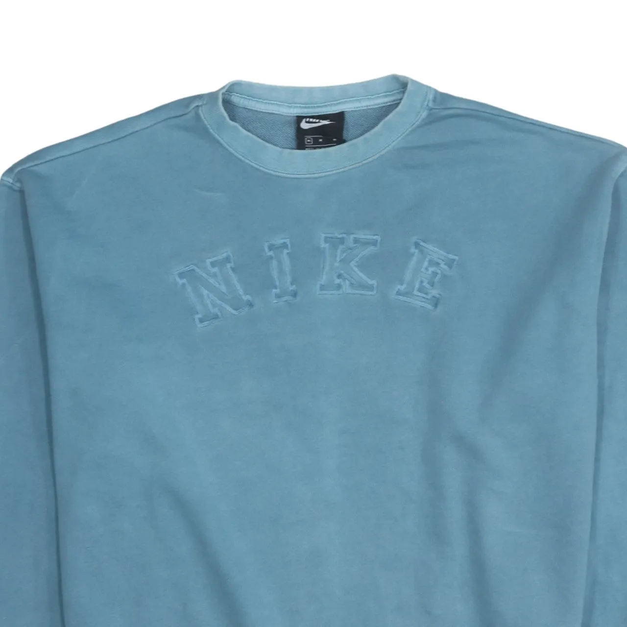 Nike 90's Spellout Crew Neck Sweatshirt Medium Blue sold by Vintage Club product image thumbnail 3