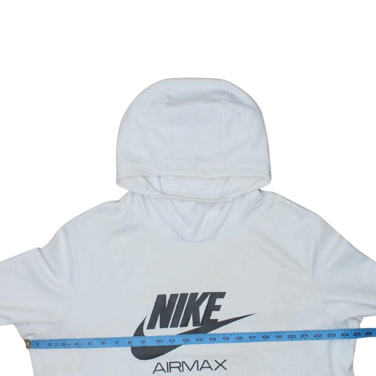 Nike 90's Center Middle Swoosh Pullover Hoodie XLarge White sold by Vintage Club product image thumbnail 5