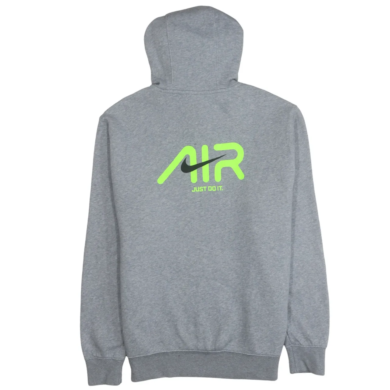 Nike 90's Center Middle Swoosh Pullover Hoodie Large Grey sold by Vintage Club product image thumbnail 2