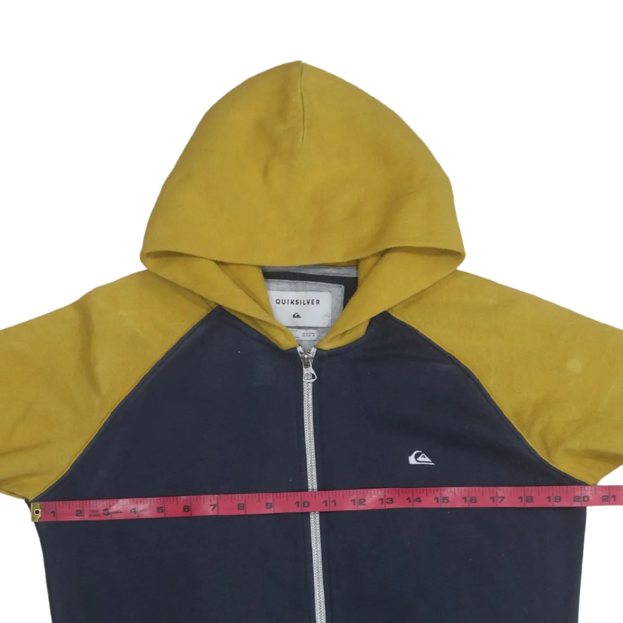 QuikSilver 90's Drawstring Pockets Full Zip Up Hoodie XLarge Navy Blue sold by Vintage Club product image thumbnail 5