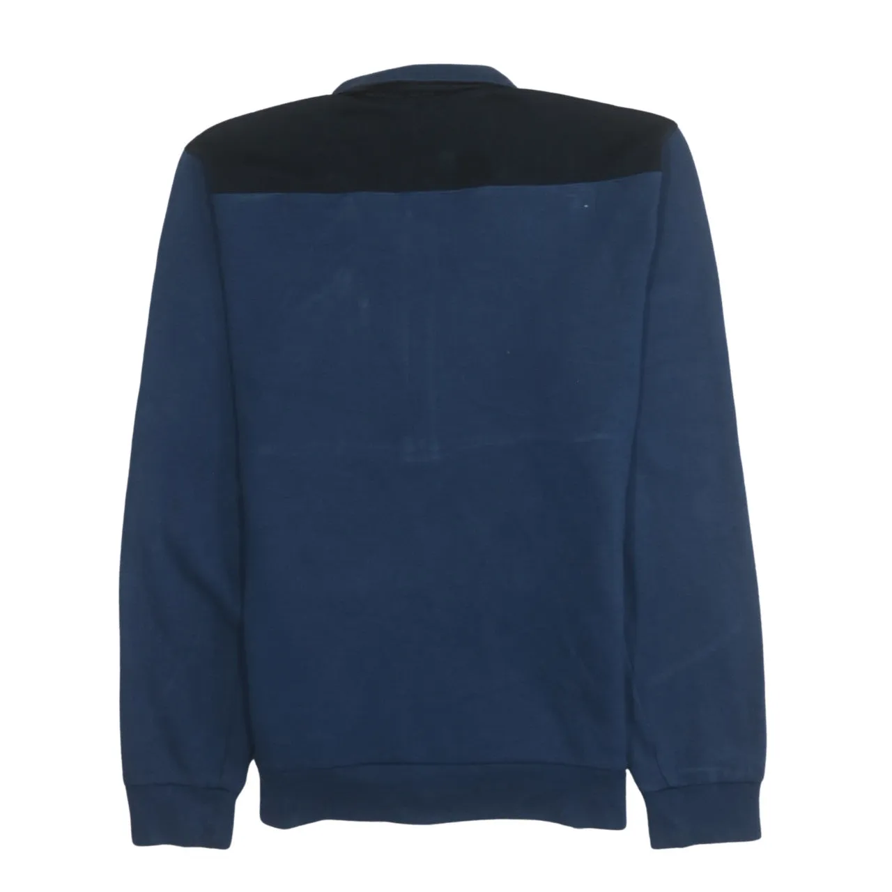 Adidas 90's Lightweight Half Zip Sweatshirt Small Navy Blue sold by Vintage Club product image thumbnail 2