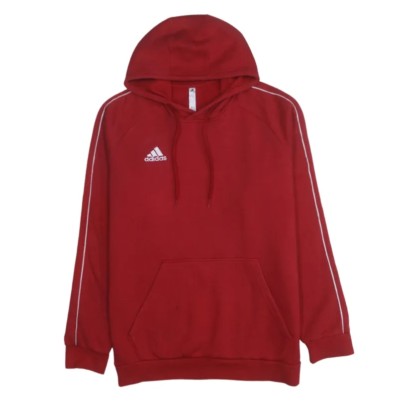 Adidas 90's Drawstring Pockets Pullover Hoodie XLarge Red sold by Vintage Club