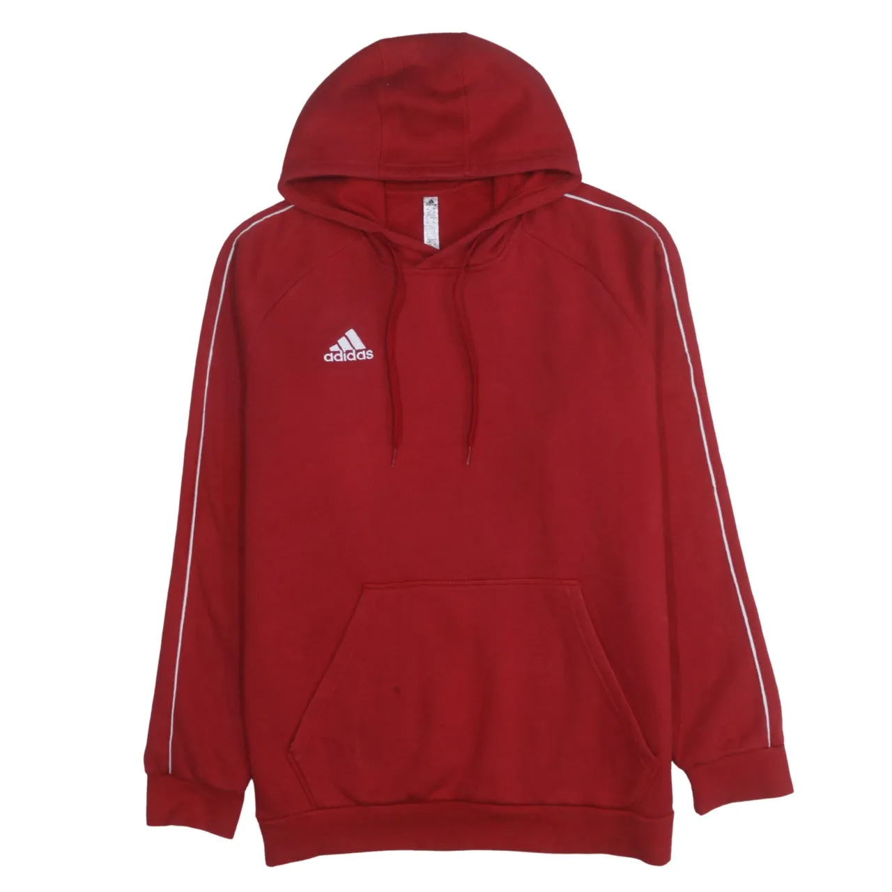 Adidas 90's Drawstring Pockets Pullover Hoodie XLarge Red sold by Vintage Club