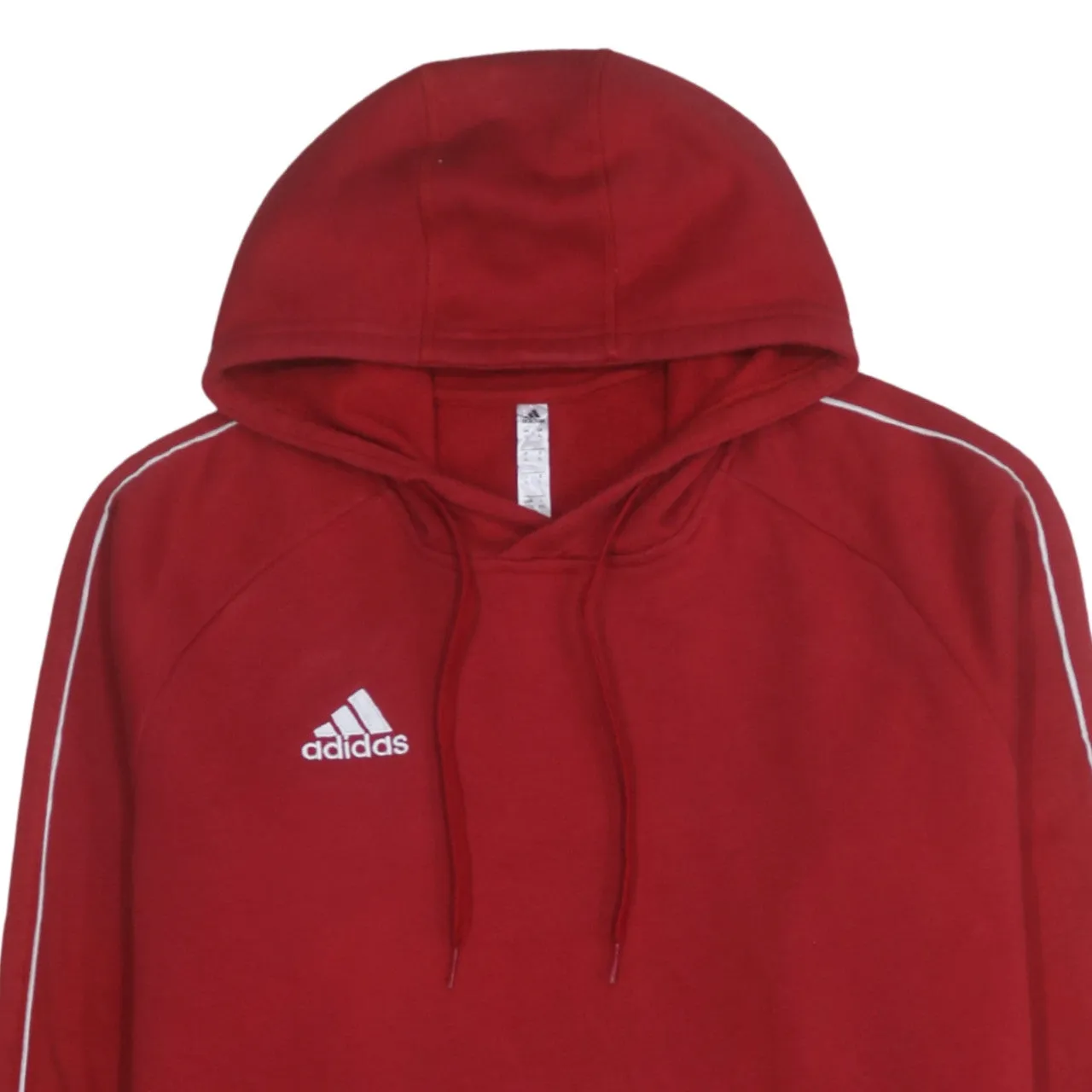 Adidas 90's Drawstring Pockets Pullover Hoodie XLarge Red sold by Vintage Club product image thumbnail 3