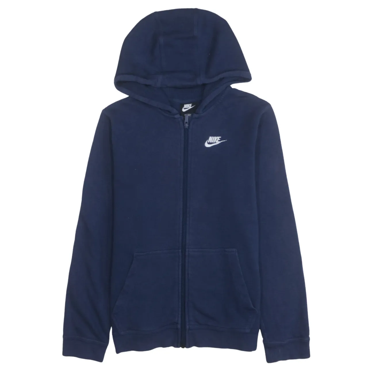 Nike 90's Swoosh Full Zip Up Hoodie XLarge Navy Blue sold by Vintage Club
