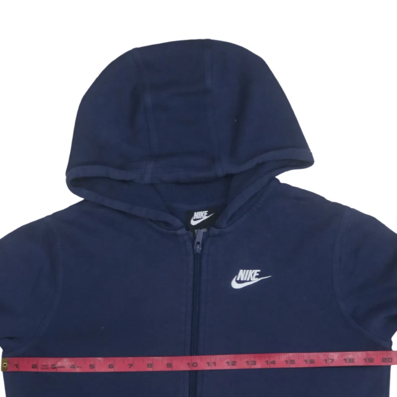 Nike 90's Swoosh Full Zip Up Hoodie XLarge Navy Blue sold by Vintage Club product image thumbnail 5