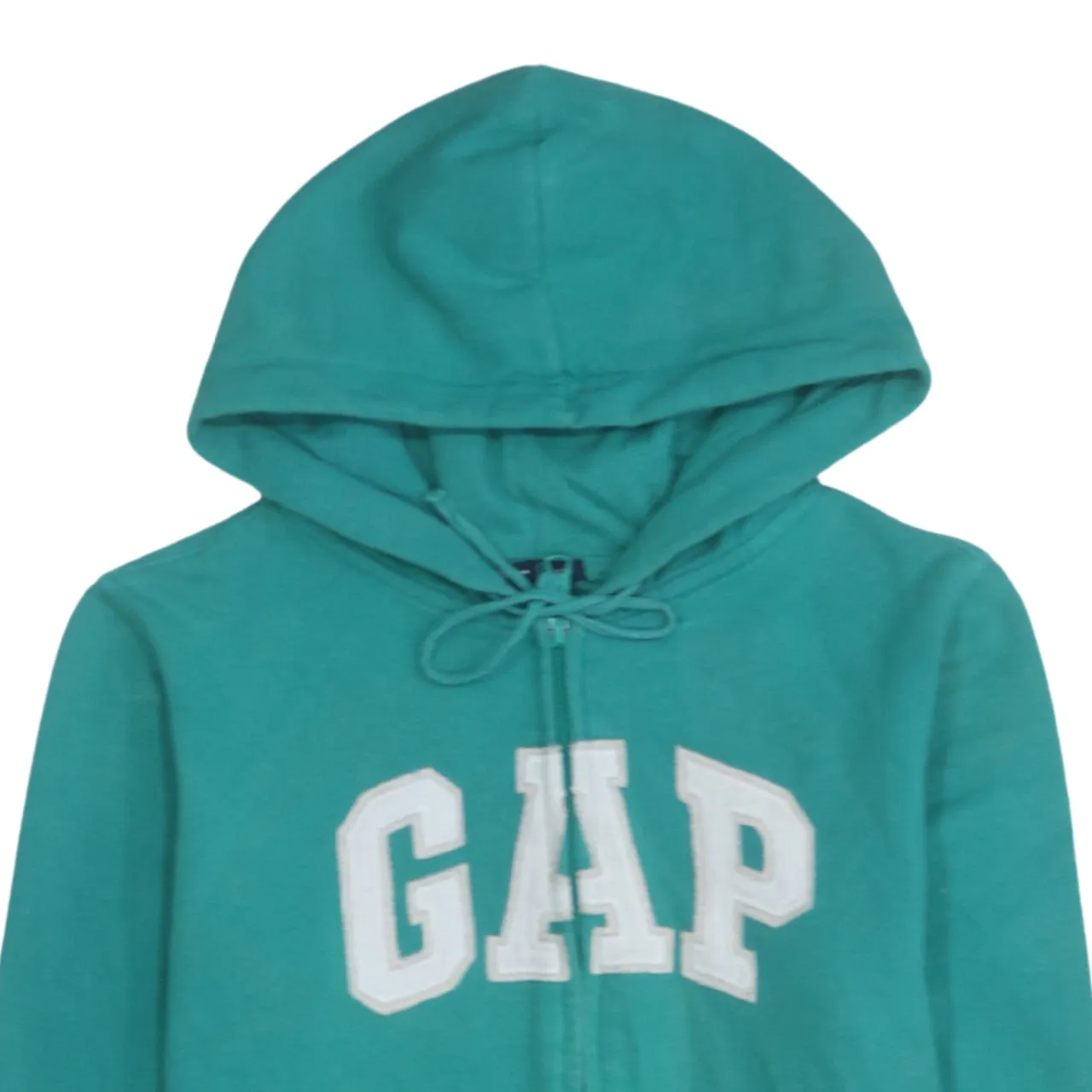 Gap 90's Spellout Full Zip Up Hoodie Small Green sold by Vintage Club product image thumbnail 3