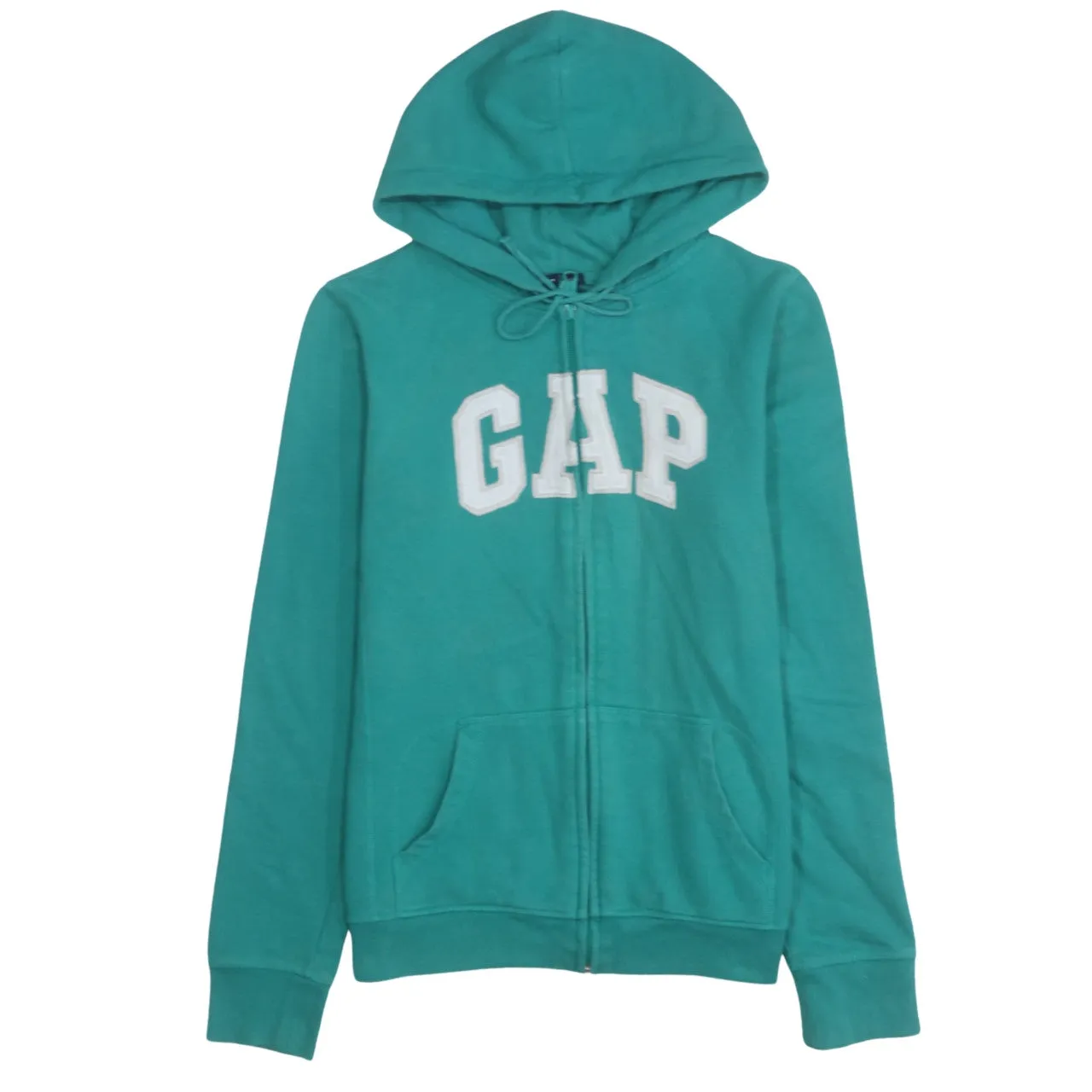 Gap 90's Spellout Full Zip Up Hoodie Small Green sold by Vintage Club