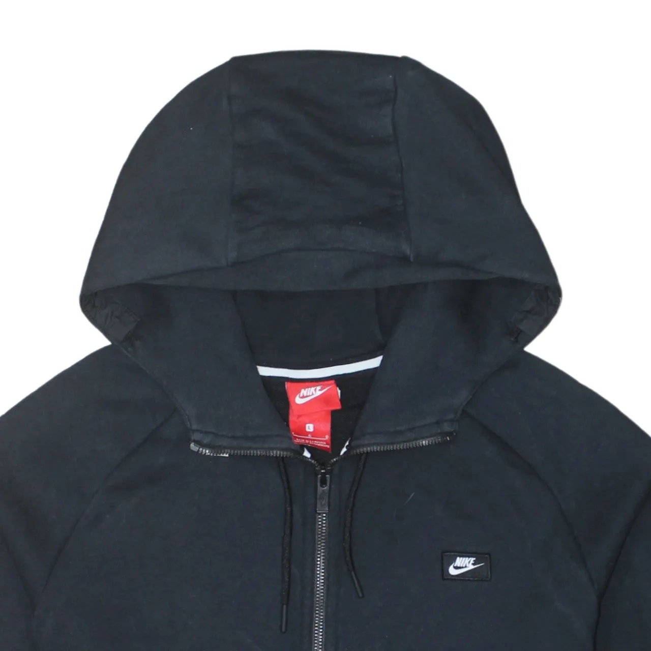 Nike 90's Swoosh Full Zip Up Hoodie Large Black sold by Vintage Club product image thumbnail 3
