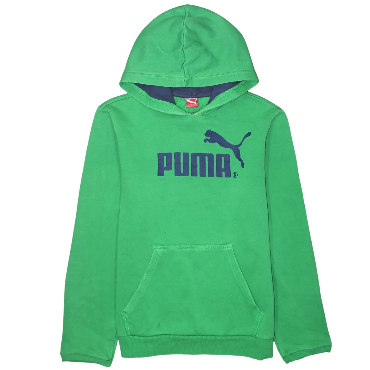 Puma 90's Spellout Pullover Hoodie XXLarge (2XL) Green sold by Vintage Club