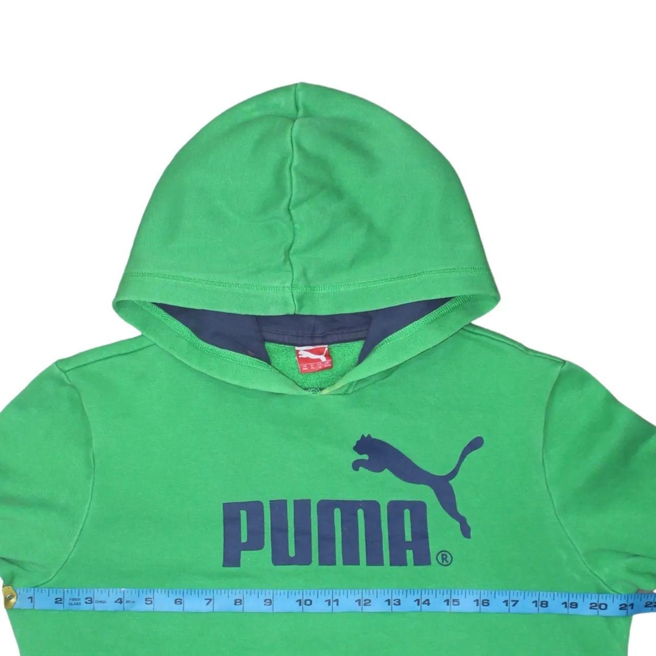 Puma 90's Spellout Pullover Hoodie XXLarge (2XL) Green sold by Vintage Club product image thumbnail 5