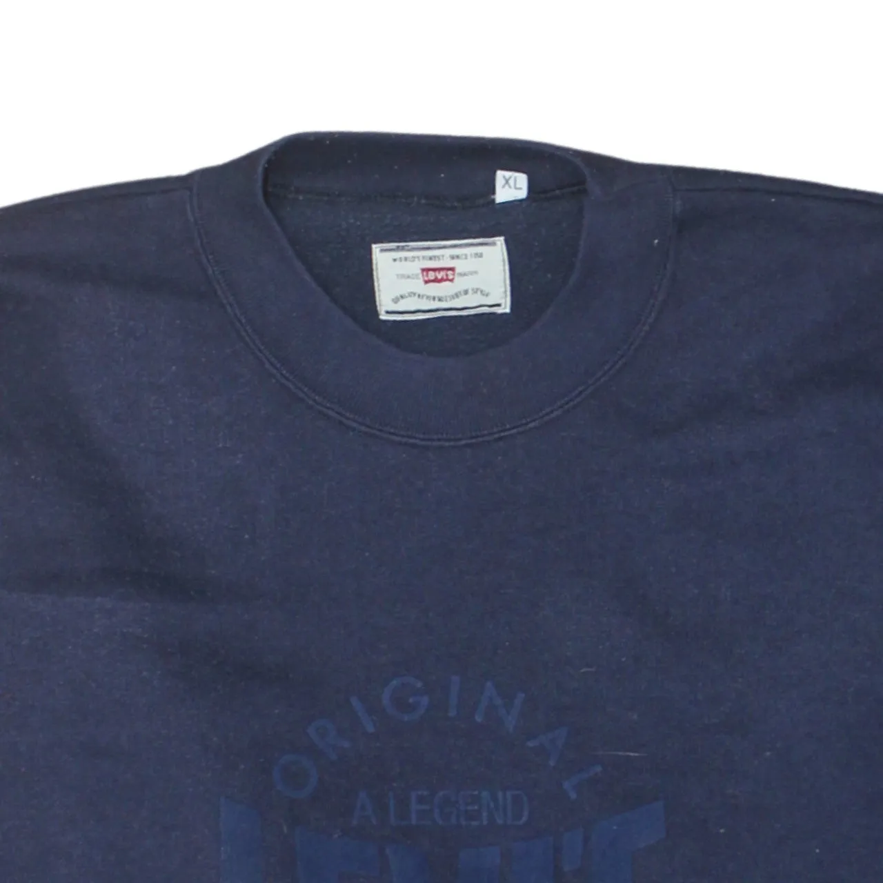 Levi's 90's Spellout Crew Neck Sweatshirt XLarge Navy Blue sold by Vintage Club product image thumbnail 3