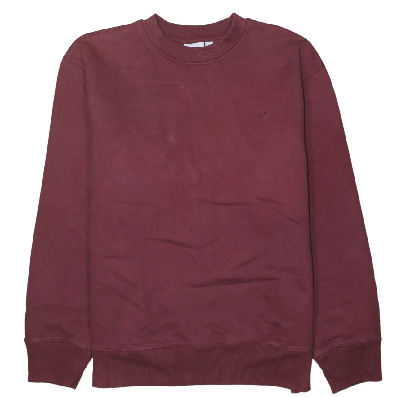 Adidas 90's Lightweight Crew Neck Sweatshirt Large Burgundy Red sold by Vintage Club