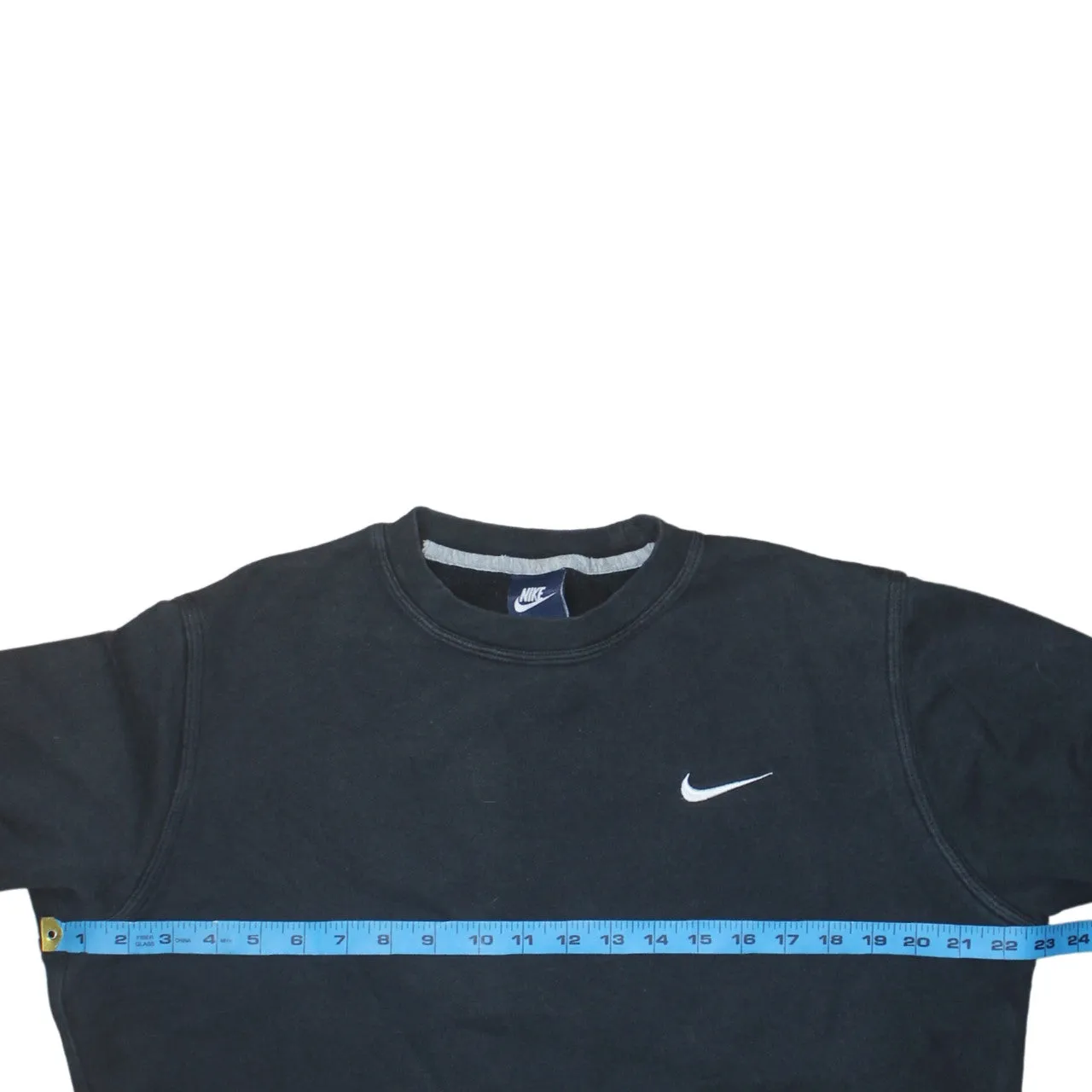 Nike 90's Swoosh Crew Neck Sweatshirt Medium Black sold by Vintage Club product image thumbnail 5