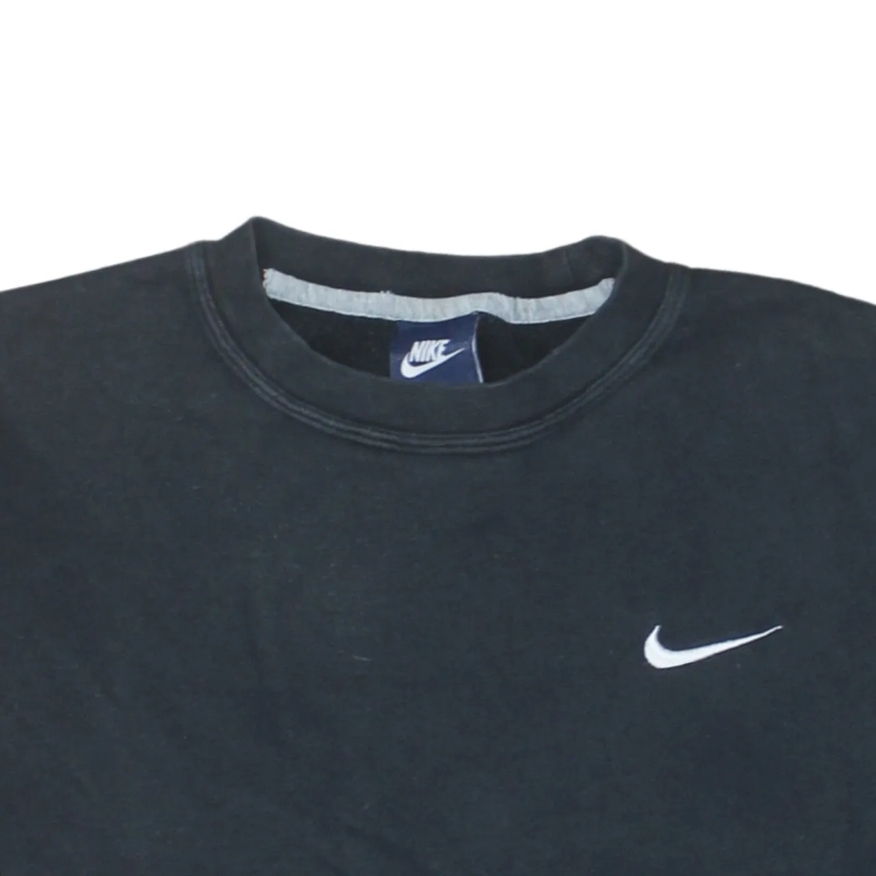 Nike 90's Swoosh Crew Neck Sweatshirt Medium Black sold by Vintage Club product image thumbnail 3