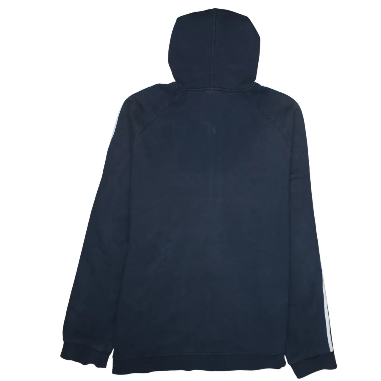 Adidas Navy Blue Hoodie Women’s 3XL Embroidered Logo Three Stripe Full Zip Sweatshirt sold by Vintage Club product image thumbnail 2