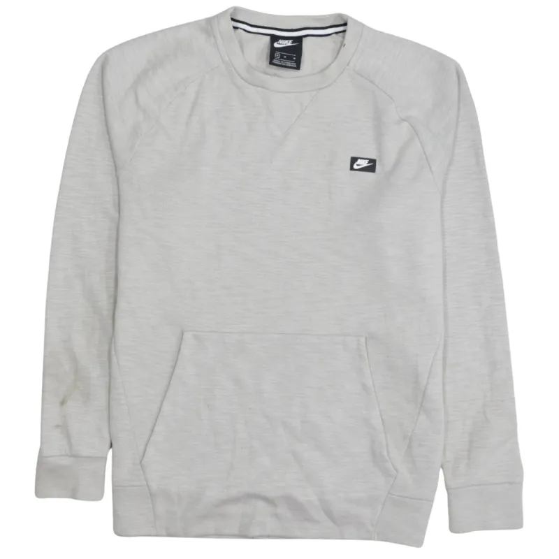 Nike 90's Swoosh Crew Neck Sweatshirt Medium Grey made by Nike