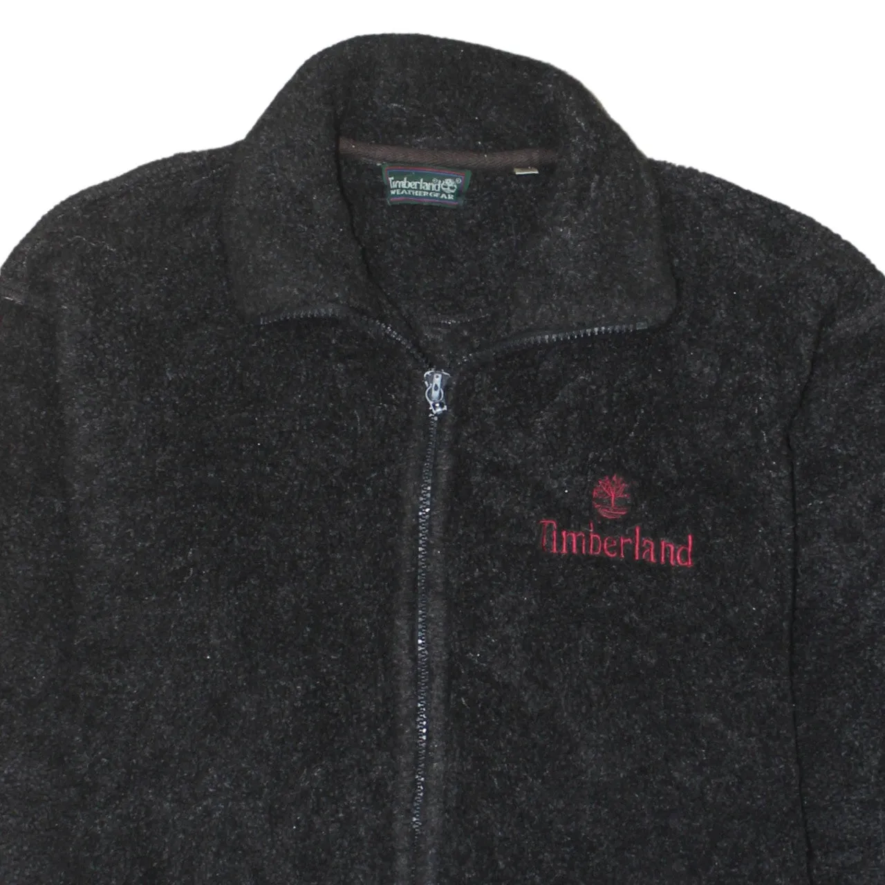 Timberland 90's Hiking Warm Full Zip Up Fleece Jumper Medium Black sold by Vintage Club product image thumbnail 3