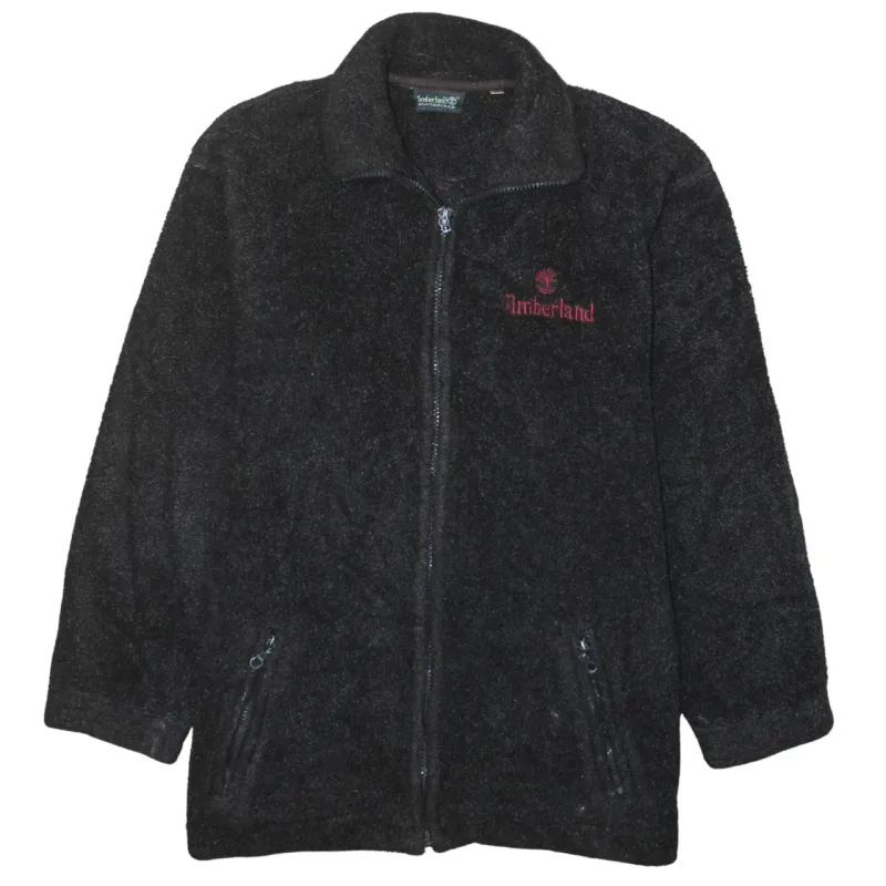 Timberland 90's Hiking Warm Full Zip Up Fleece Jumper Medium Black sold by Vintage Club