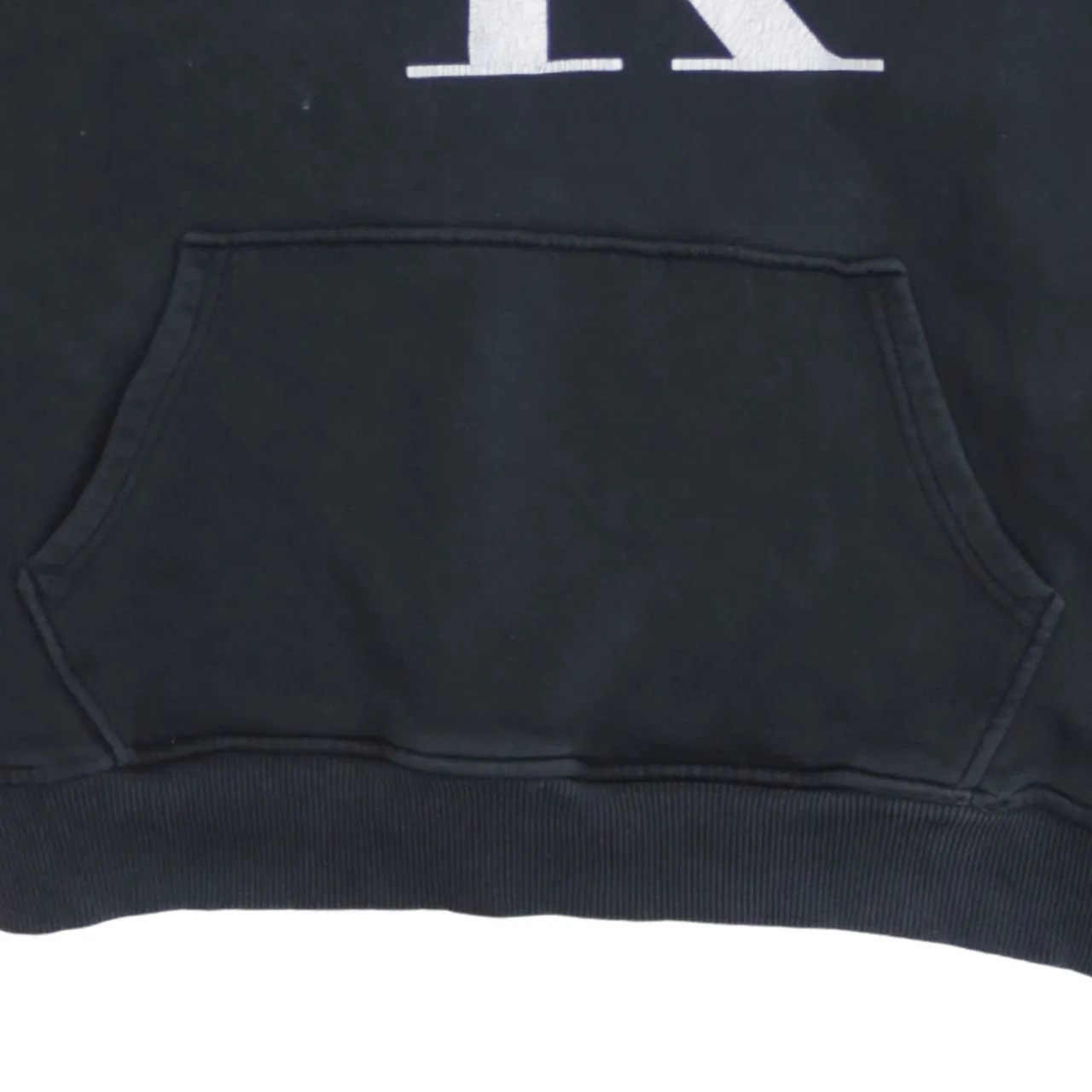 Calvin Klein Black Hoodie Men's Large Big CK Logo Front Pocket Pullover Sweatshirt sold by Vintage Club product image thumbnail 4