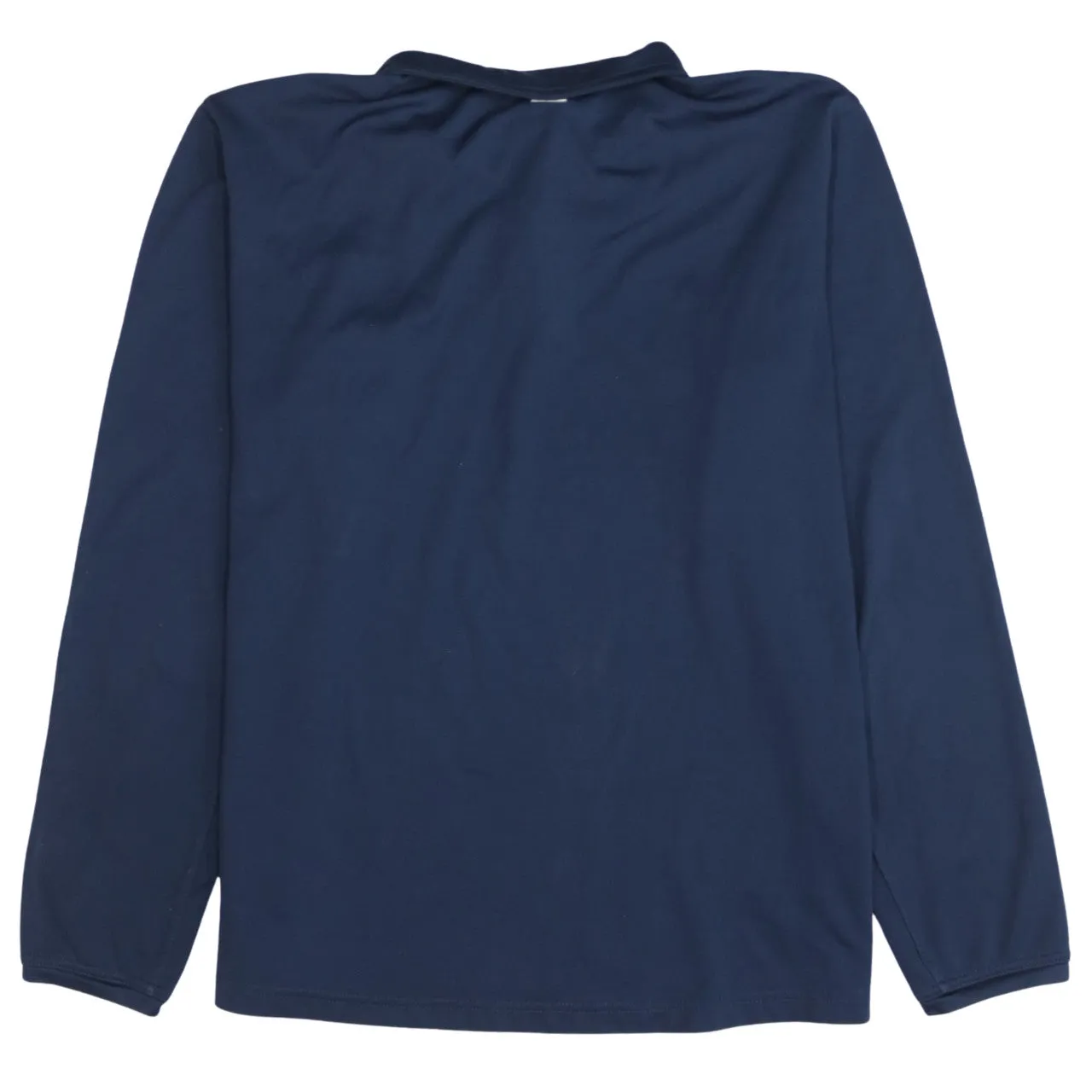 Nike Navy Blue Quarter Zip Sweatshirt Men's Large Embroidered Badge Dri-Fit Training Top sold by Vintage Club product image thumbnail 2