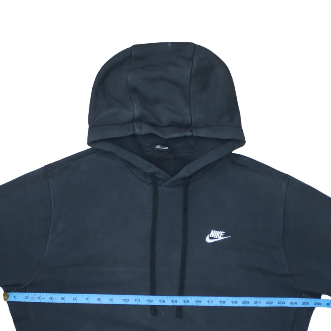 Nike Black Hoodie Men’s Large Embroidered Swoosh Logo Front Pocket Pullover Sweatshirt sold by Vintage Club product image thumbnail 5