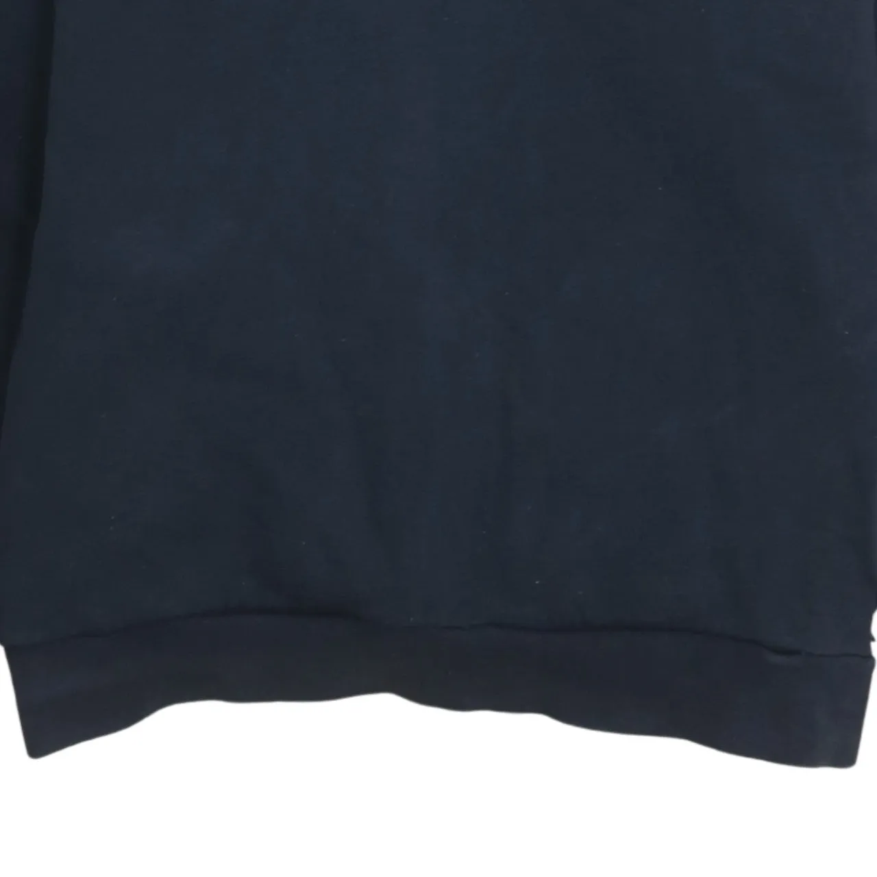 Adidas 90's Striped Sleeve Pullover Hoodie Medium Navy Blue sold by Vintage Club product image thumbnail 4